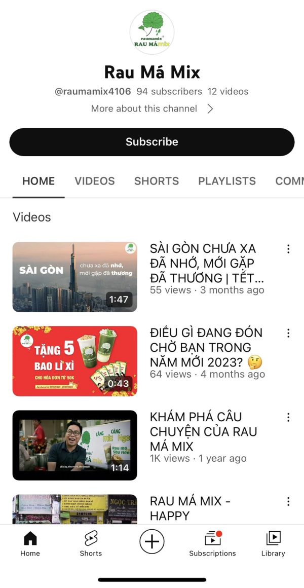 Rau Má Mix - Càng Mix Càng Ngon