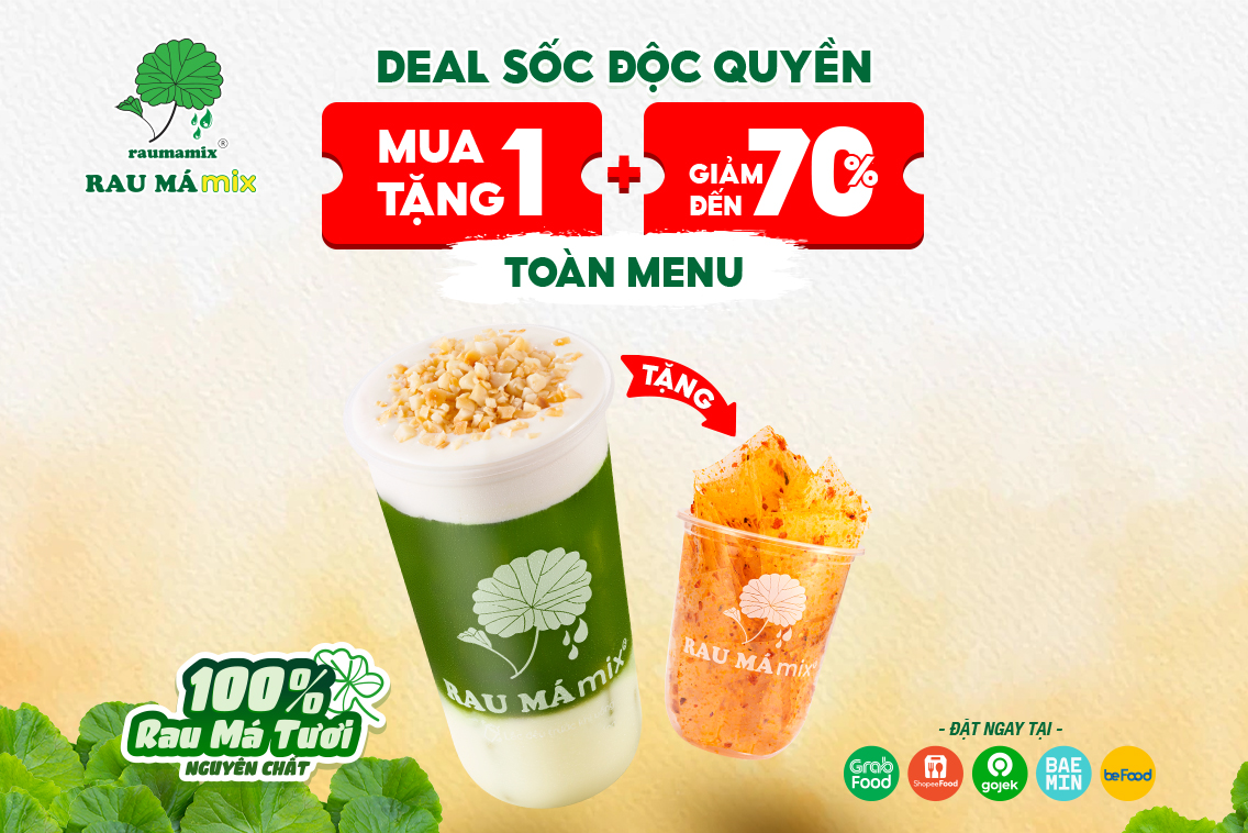 Rau Má Mix tung siêu deal 