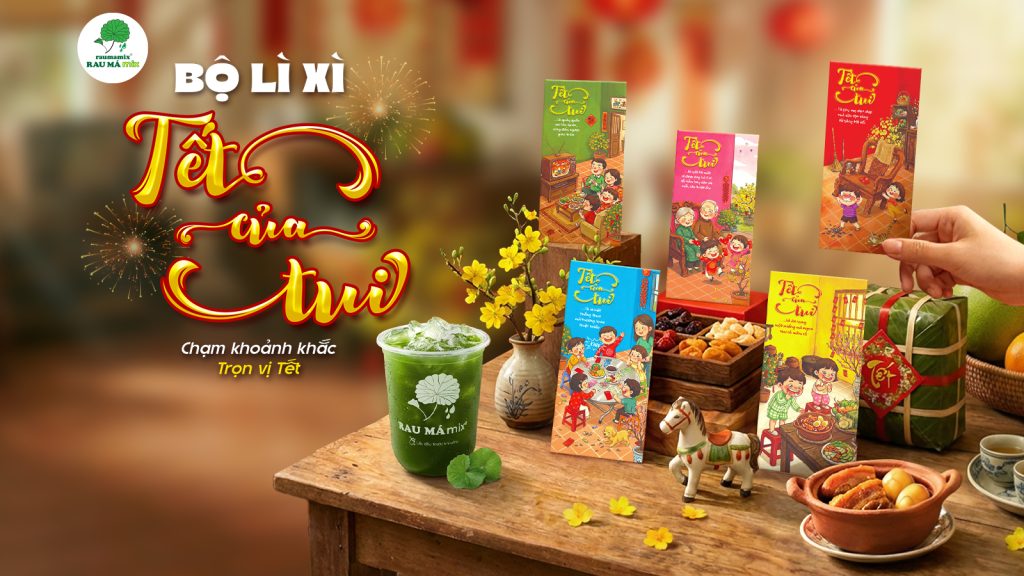 Nước rau má và bao lì xì “Tết Của Tui” - Gói trọn vị Tết thân quen