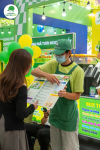 Rau Má Mix - trạm năng lượng xanh giữa lòng sự kiện