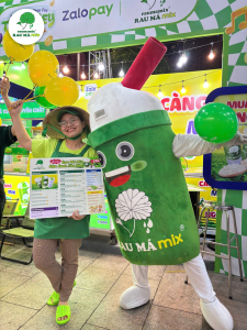 Rau Má Mix - trạm năng lượng xanh giữa lòng sự kiện