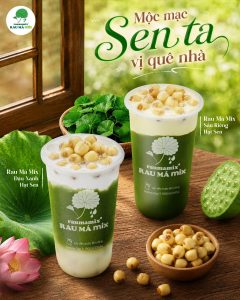 Rau Má Mix Đậu Xanh Hạt Sen/ Rau Má Mix Sầu Riêng Hạt Sen – Sản Phẩm Mới Bùi Thơm, Thanh Mát